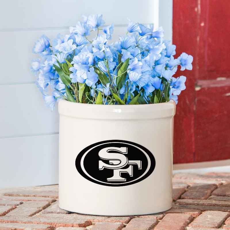 NFL Team Logo Stoneware Crock - San Francisco 49ers